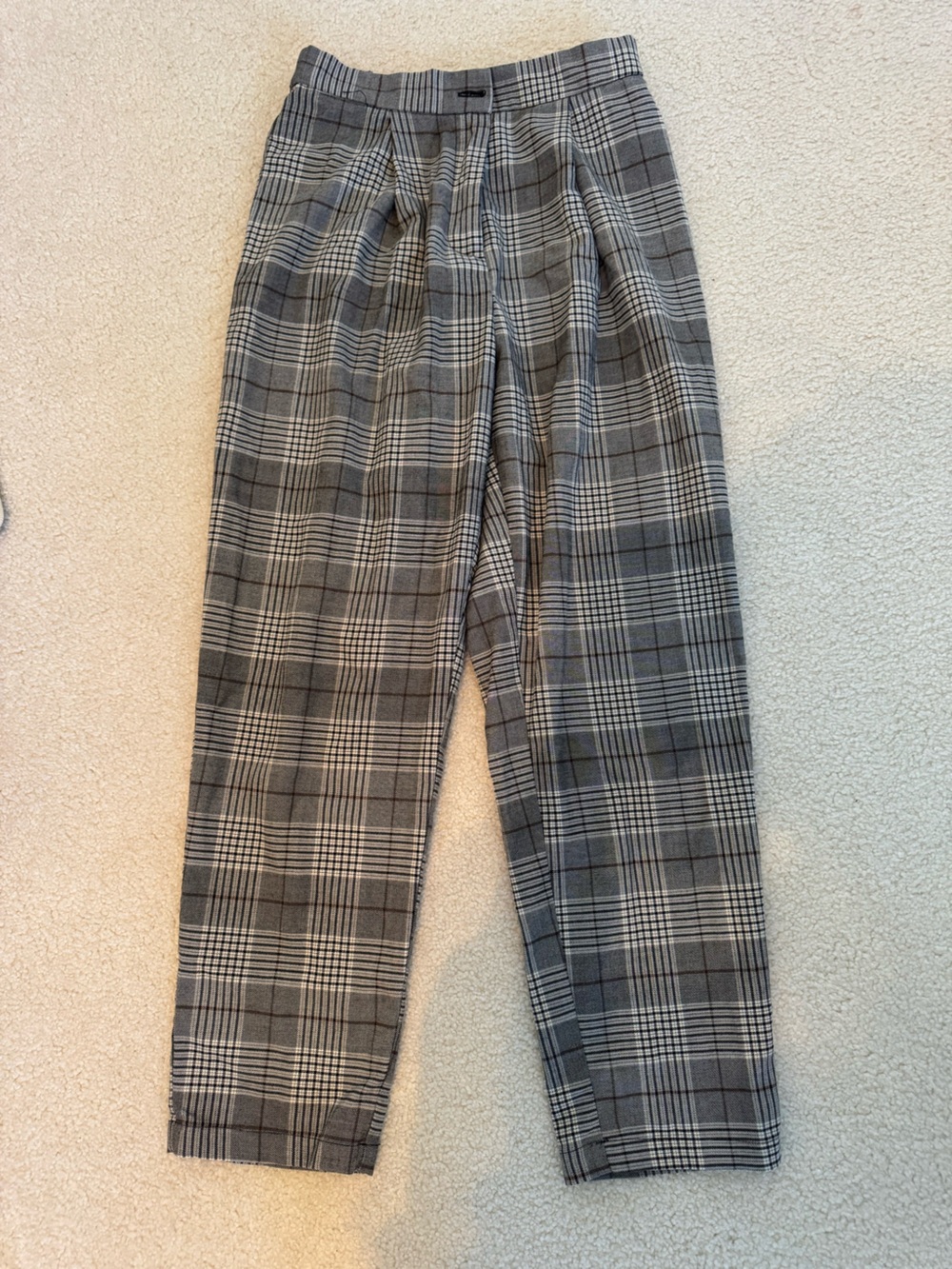 Forever 21 Women’s Pants - Gray Windowpane